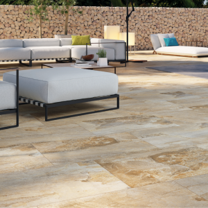 Blarney Almond Matt Porcelain Paving Tile 90x60cm