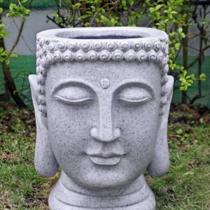 Buddha Head Planter Granite