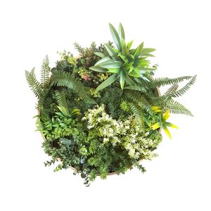 Rhea Round Framed Decorative Artificial Grass