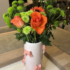 Bows Pink Vase