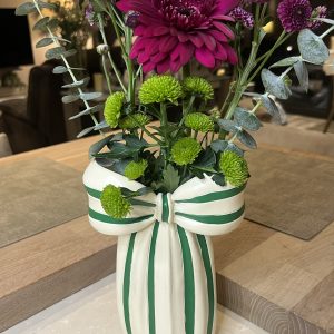 Green Bow Vase
