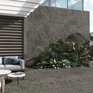 Hanover Black Stone Matt Porcelain Paving Tile 90x60cm