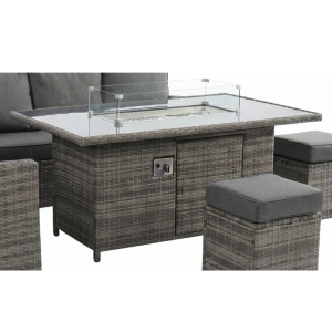 Crete Firepit Dining Table